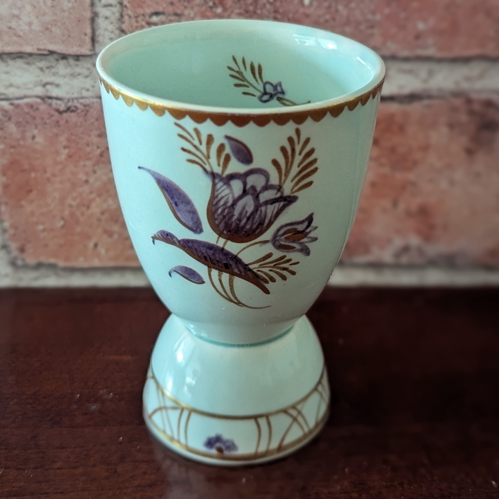 Vintage Adams England Hand painted double Egg Cup